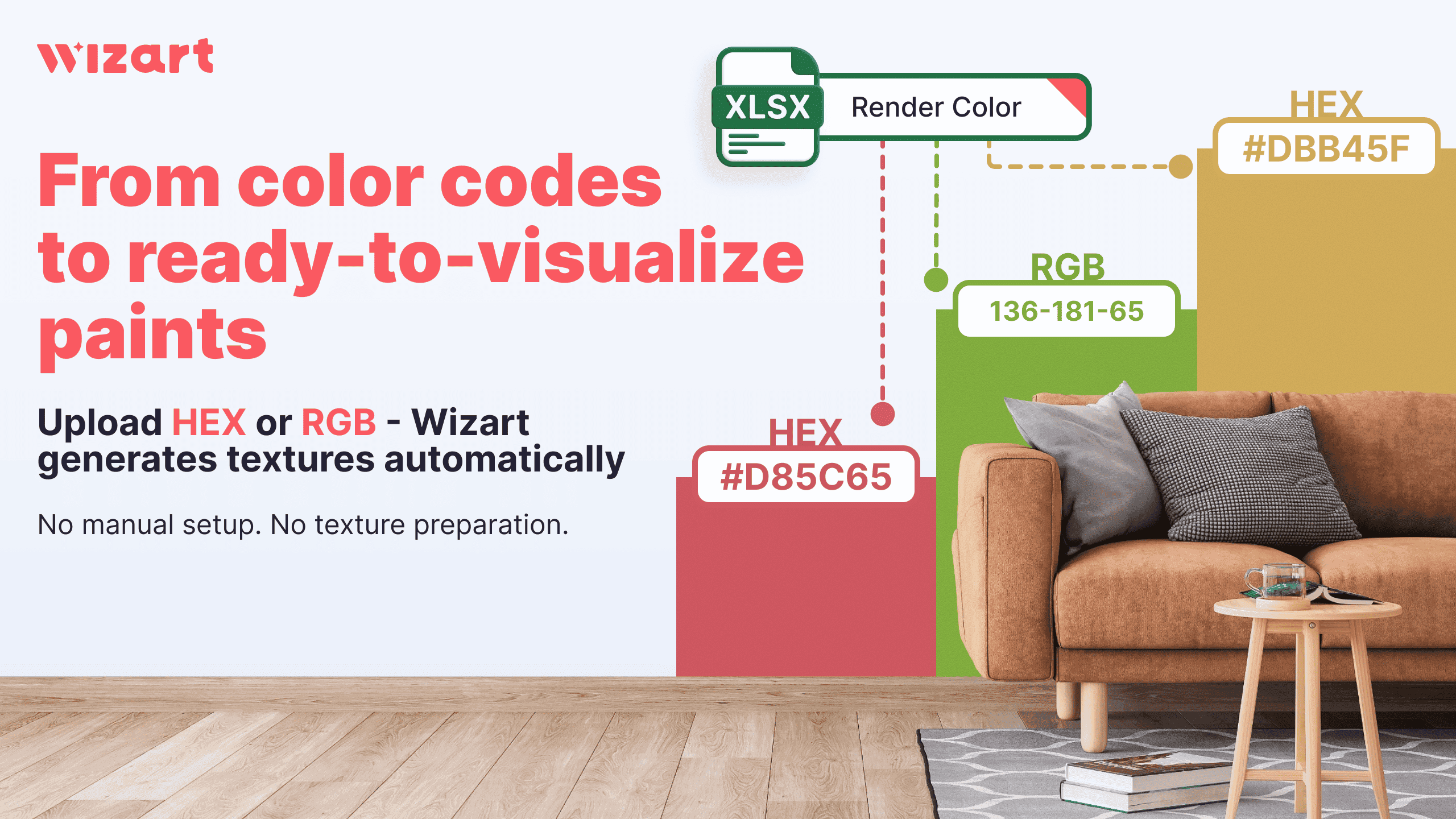 from color code to product-ready visuals