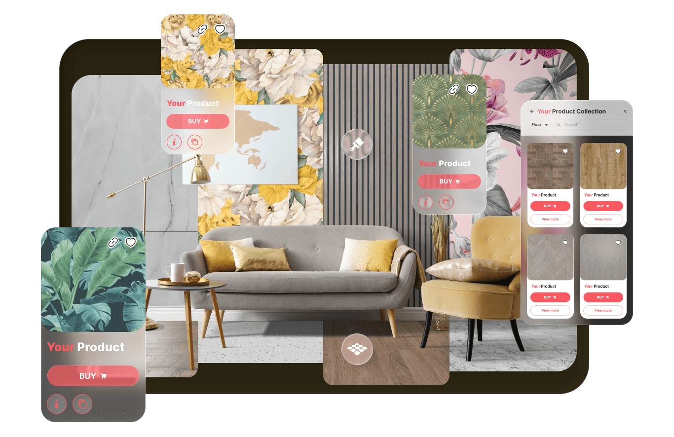Wizart Visualizer with your products