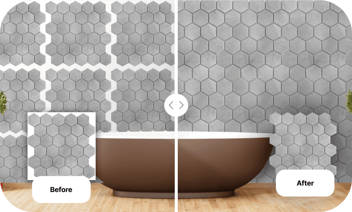 Pattern frame cropping
