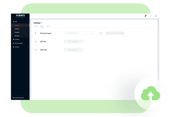 Upload data manually