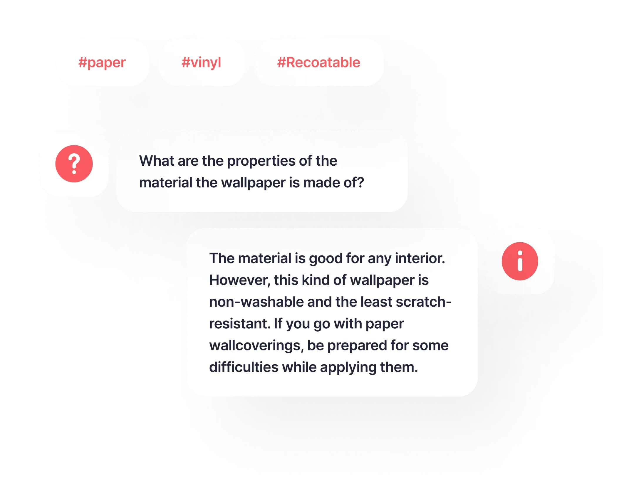The software generates a list of tags, FAQs