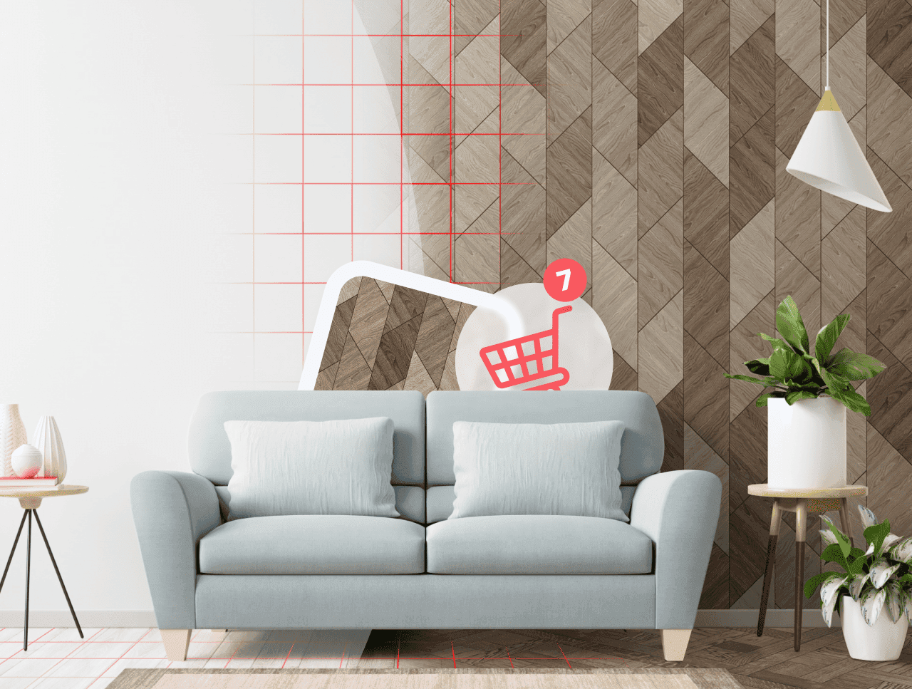 Finishing materials visualizer 