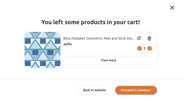 cart reminder feature